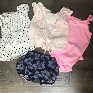 Girls 18 month short sleeve/shorts bundle Carter’s